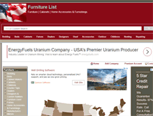 Tablet Screenshot of furniturelist.us